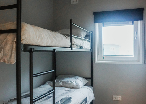 Slaapkamer met stapelbed